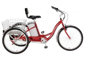 The tricycle allows seniors having balance problems to relive the bike rides pleasure.