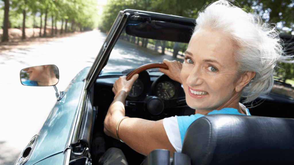 road safety elderly woman